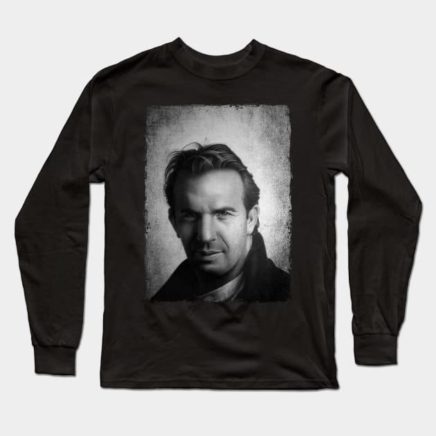 KEVIN COSTNER Long Sleeve T-Shirt by MiroDesign